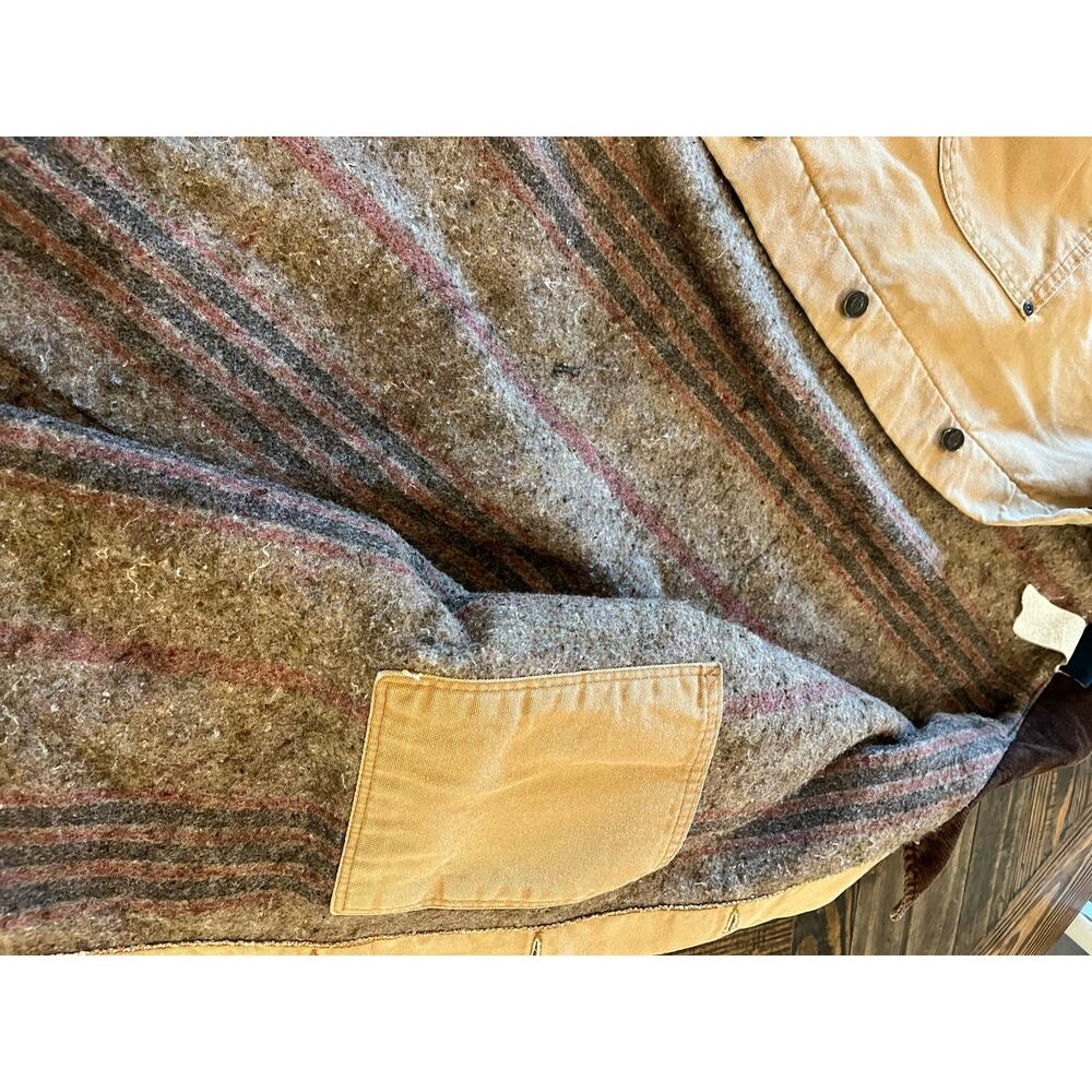 Vtg Dickies Barn Chore Jacket Blanket Lined Men XL Canvas Duck Tan Streetwear - Picture 12 of 15